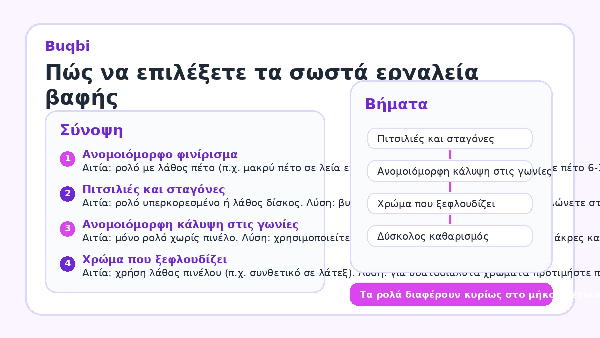 Πώς να επιλέξετε τα σωστά εργαλεία βαφής
